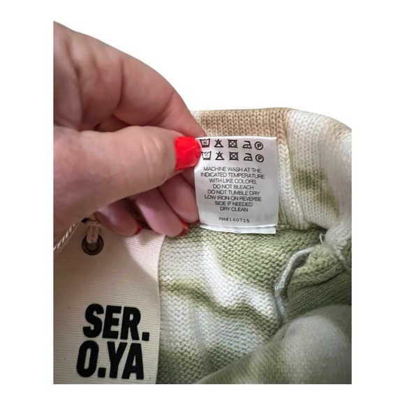 NEW Size Extra Small SER.O.YA Declan Knit Tie Dye Shorts - Picture 10 of 11